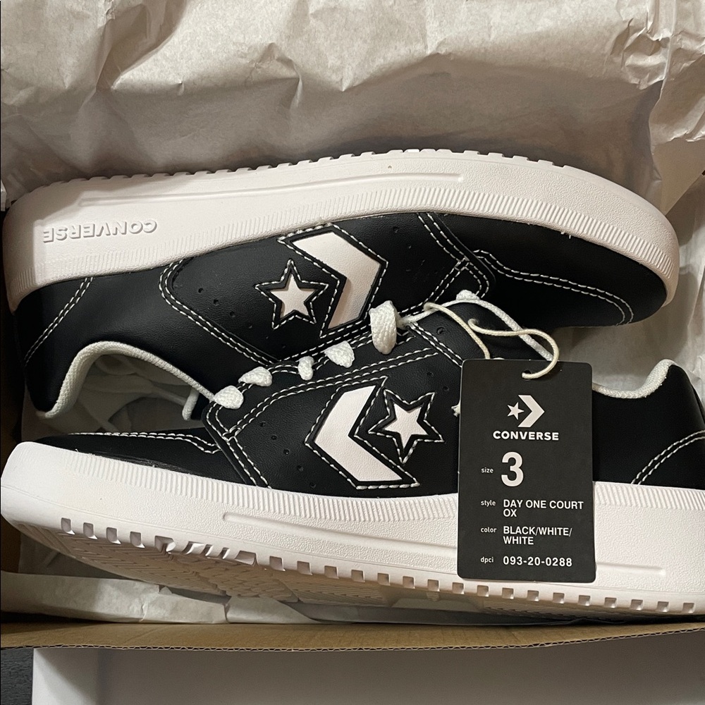 Converse Day One Court OX Black/White Sneakers